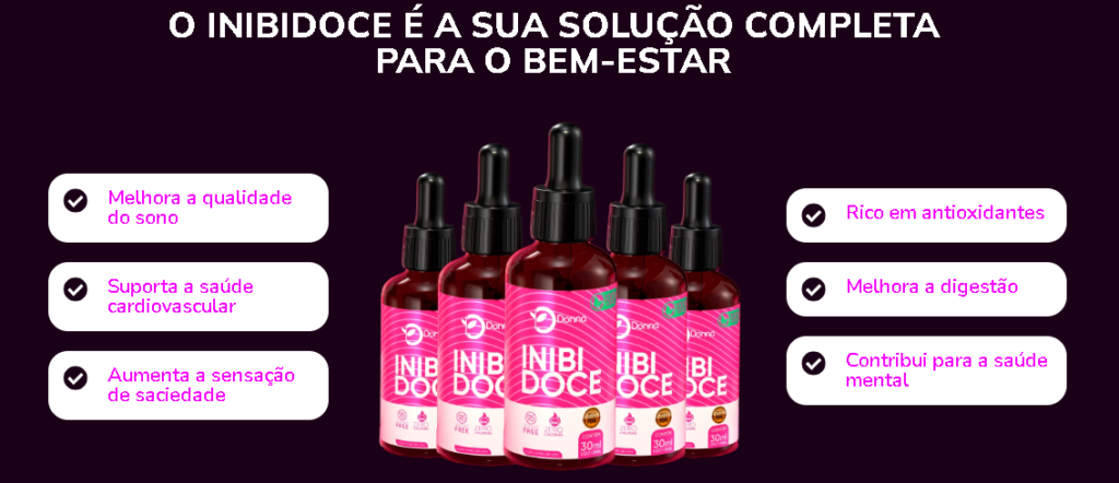 Inibidoce suplemento para redução de açucar e apetite por doce