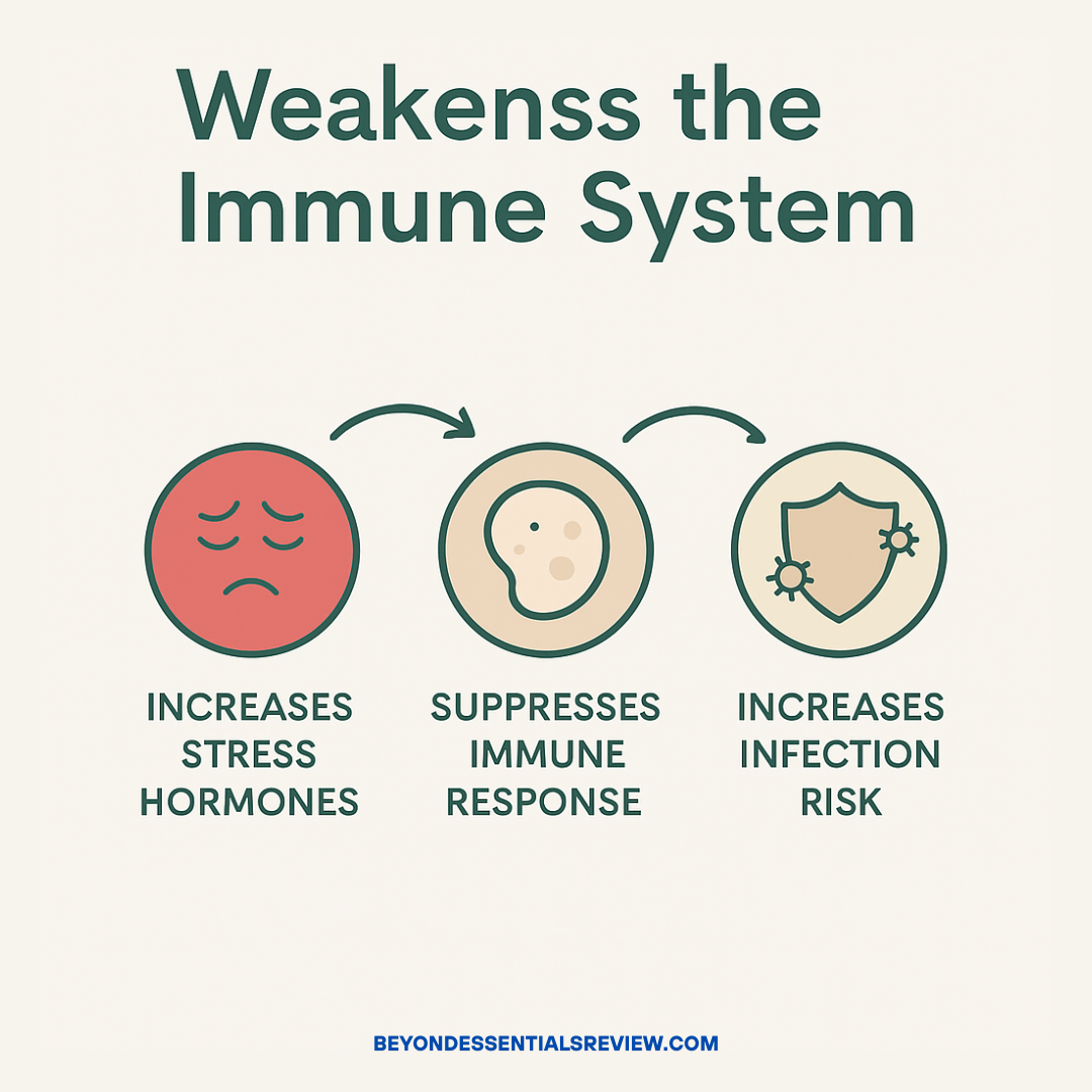 weakenss the immune system